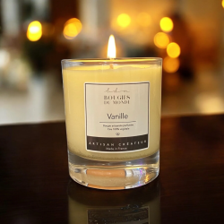 bougie bio vanille