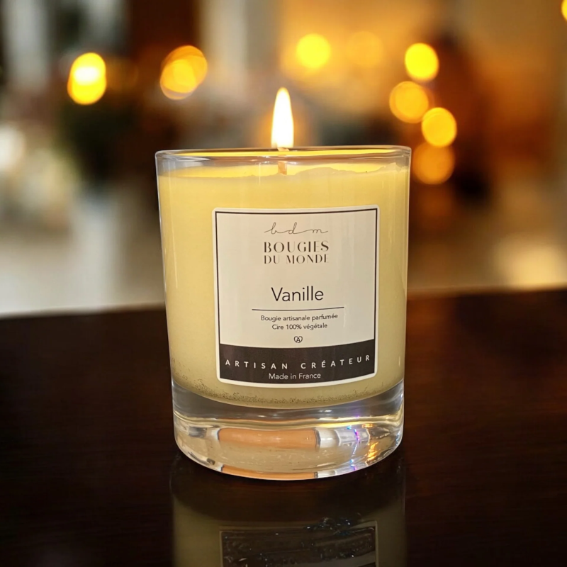 bougie bio vanille